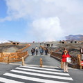 由山頂「火口西駅」，直接往阿蘇中岳火口的方向走 
