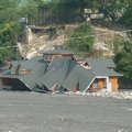 七二水災後的谷關－”泡湯”的小木屋
