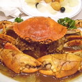 豪邁吃螃蟹，咖哩醬風味獨具一格--佛笑樓名菜