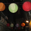 田子坊的夜色有美麗的彩球
