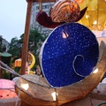 2009年，龍山寺的「蝸牛燈」十分可愛