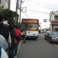 櫻花盛開時，有賞花專車接送遊客上淡水天元宮，所以不必自行開車