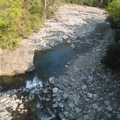 七家灣溪，水質清澈，是國寶「櫻花鉤吻鮭」的故鄉，這條溪水因此聲名大噪