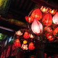 竹南龍鳳宮的花果燈籠，精緻妍麗