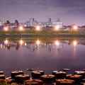 基隆河河濱夜景