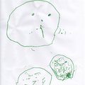 蛋b新作,用朋友所送的hello kitty筆畫的,上面是公仔,下面兩個她說是地球
