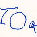 1/26/2011
蛋B自己寫名字,不是抄寫,而是默出來,我沒有幫忙,
雖然她寫的次序是O,A,R,I,L,但最後全個名字都寫對了,
R有點奇怪,因為對她來說R是一個圓圈加上兩條腳。
