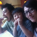 Having breakfast at Subway Shanghai