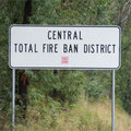 森林遊樂禁火區標誌