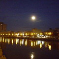 初夏之月--台南運河上的月光