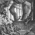 Samson in Dagon Temple by Gustave Doré