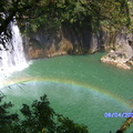 十分寮瀑布旁的彩虹