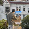 街頭畵家, 在舊金山, 可以看到各式各樣的藝術家, 耳福,眼福,鼻福,心福..都有