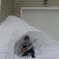 In front of my own garage. The cave was formed after I backed off my car.
3/2008
