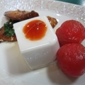 花生豆腐+紫蘇番茄