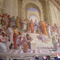 梵蒂岡教堂頂上的米開朗基羅畫作。