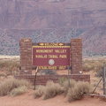 紀念碑谷Monument Valley的入口處