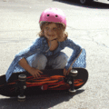 Anna - skateboarding