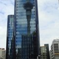 2008紐西蘭 - 大廈幃幕牆上倒映的天空之塔