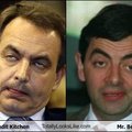 Mr.Bean and 西班牙總理Jose Luis Rodriguez Zapatero
