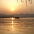 湖上夕陽