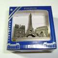 法國帶回的巴黎著名三建築小模型--巴黎聖母院, 艾菲爾鐵塔, 凱旋門