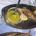 小島烤魚(rock fish),配 limone & olio di olive
