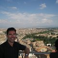 View of Rome from the top of St Peters Basilica, Vatican