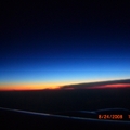 飛機上的日出　