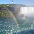 彩虹與飛鳥─尼加拉瓜瀑布