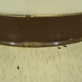 木蠹蟲蛀蝕孔與排遺的粉末