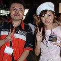 960923 我 和 高梨まり 小姐拍攝於日本東京電玩展展場.