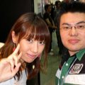 960511 我 和 桑原步美 小姐拍攝於日本東京.終於見到面啦~~還一齊拍了照片.雖然模糊了,我還是會好好珍惜它的.還有一張親筆簽名卡片唷