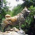 中央公園~愛斯基摩犬巴爾托雕像