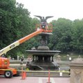 中央公園畢士達噴泉廣場正在清洗1