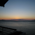 克羅埃西亞黃昏的海邊 只寧靜