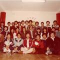 1982年團慶大合照，坐者中間為陳功雄老師/Hua Guang Choir Anniversary,1982