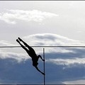  David Rojas of Colombia pole vaults during the Juegos Bolivarianos in Armenia, Colombia. (AFP/Rodrigo Arangua)