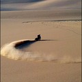 A competitor is seen in action during the third stage of the Pharaon International Cross Country Rally, from Sitra Road to Siwa. (AFP/Giuseppe Cacace)