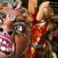 An Indian idol maker gives the finishing touches to a clay idol of Hindu Goddess Durga ahead of the four day festival of Durga Puja. (AFP/Indranil Mukherjee)