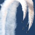  during an air show, Wednesday, Oct 26, 2005. The Thunderbirds will travel to El Salvador and Puerto Rico, as part of a Latin America tour. (AP Photo/Rodrigo Abd)