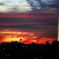  as various colors are cast across the evening sky, Thursday, Nov. 3, 2005, in Washington. (AP Photo/Haraz N. Ghanbari)