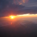 飛機上看日落4