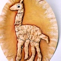 動物浮雕～鹿〈紙盤粘土〉