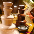 台南遠東Cafe  雙色巧克力噴泉