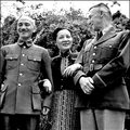 General Chiang Kai-Shek, left, with Madame Chiang and U.S. Army General Joseph Stilwell.