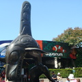 1.銅雕的原住民殺人鯨圖騰是溫哥水族館的代表物