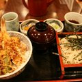 天丼とおそばのセット(天丼加蕎麥麵套餐)