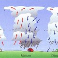 氣團雷雨雲發展三階段

積雲階段，成熟階段，消散階段