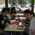 Eating at a Wendy's after visiting Rocky Mountain National Park.